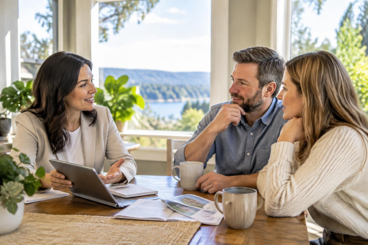 Illustrative people naturally engaged in the article's homeownership or relocation topic accompanying How to Find a Trustworthy Listing Agent in Tumwater: Questions That Reveal Real Value