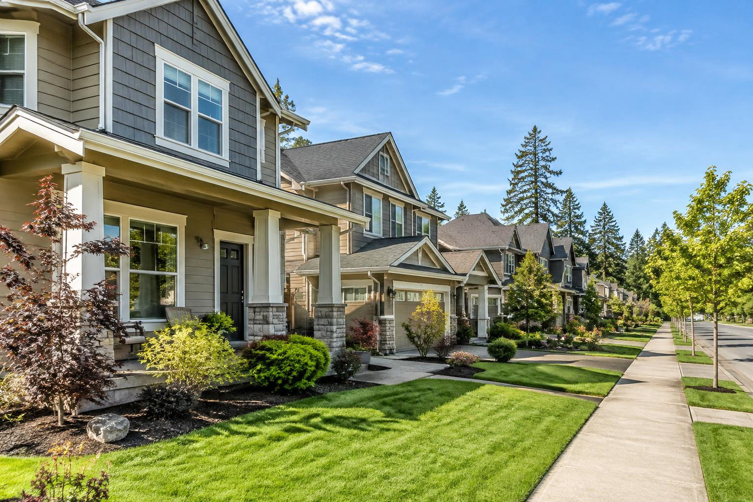 Illustrative a residential exterior or neighborhood streetscape accompanying Investing in Lacey Rental Property: A Practical Guide to Buying and Managing Well