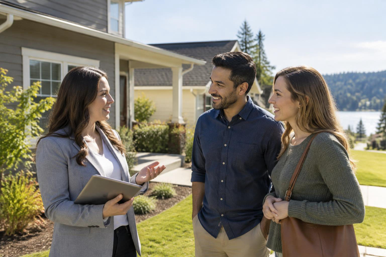 Illustrative people naturally engaged in the article's homeownership or relocation topic accompanying Investing in Tumwater Rental Property: A Practical Guide to Buying and Managing Well