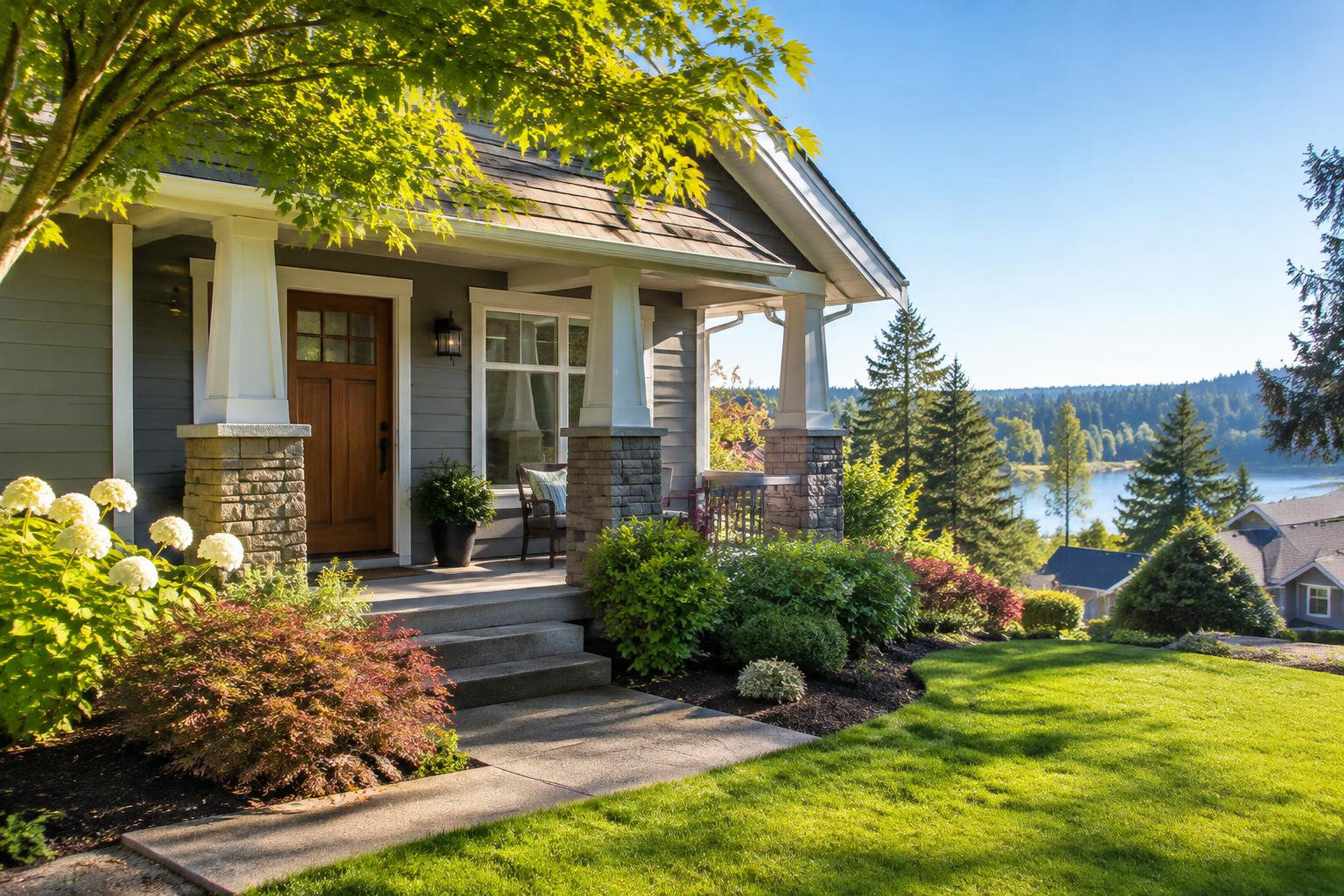 Illustrative a residential exterior or neighborhood streetscape accompanying Make Your Tumwater Home Shine: Staging and Prep That Put Everyday Living First