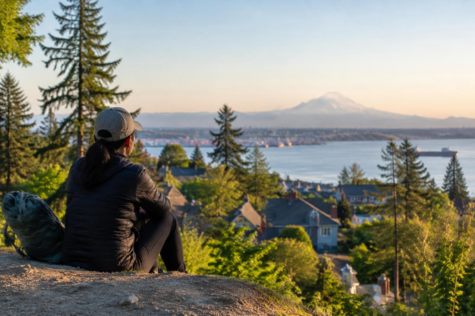 Illustrative a distinct regional lifestyle, outdoor, travel, or home detail accompanying Moving to Tacoma from Seattle or California: A Guide to Finding Your Fit