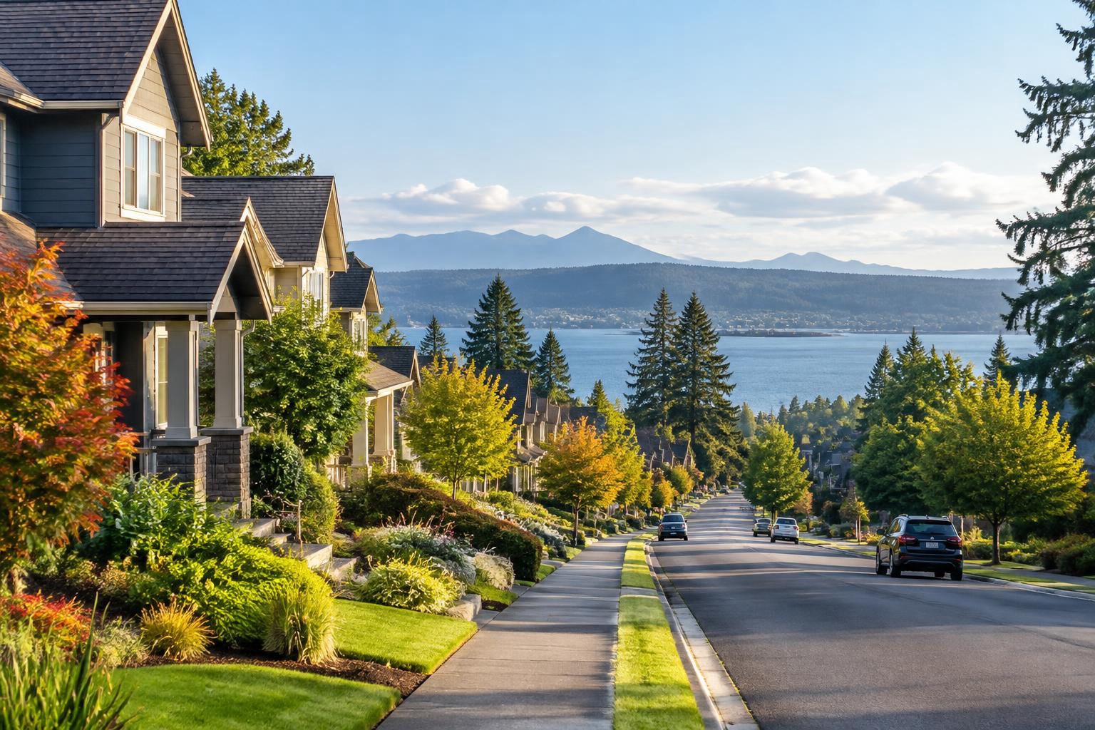 Illustrative a residential exterior or neighborhood streetscape accompanying Olympia Schools and Commutes: A Practical Guide to Planning Your Next Move