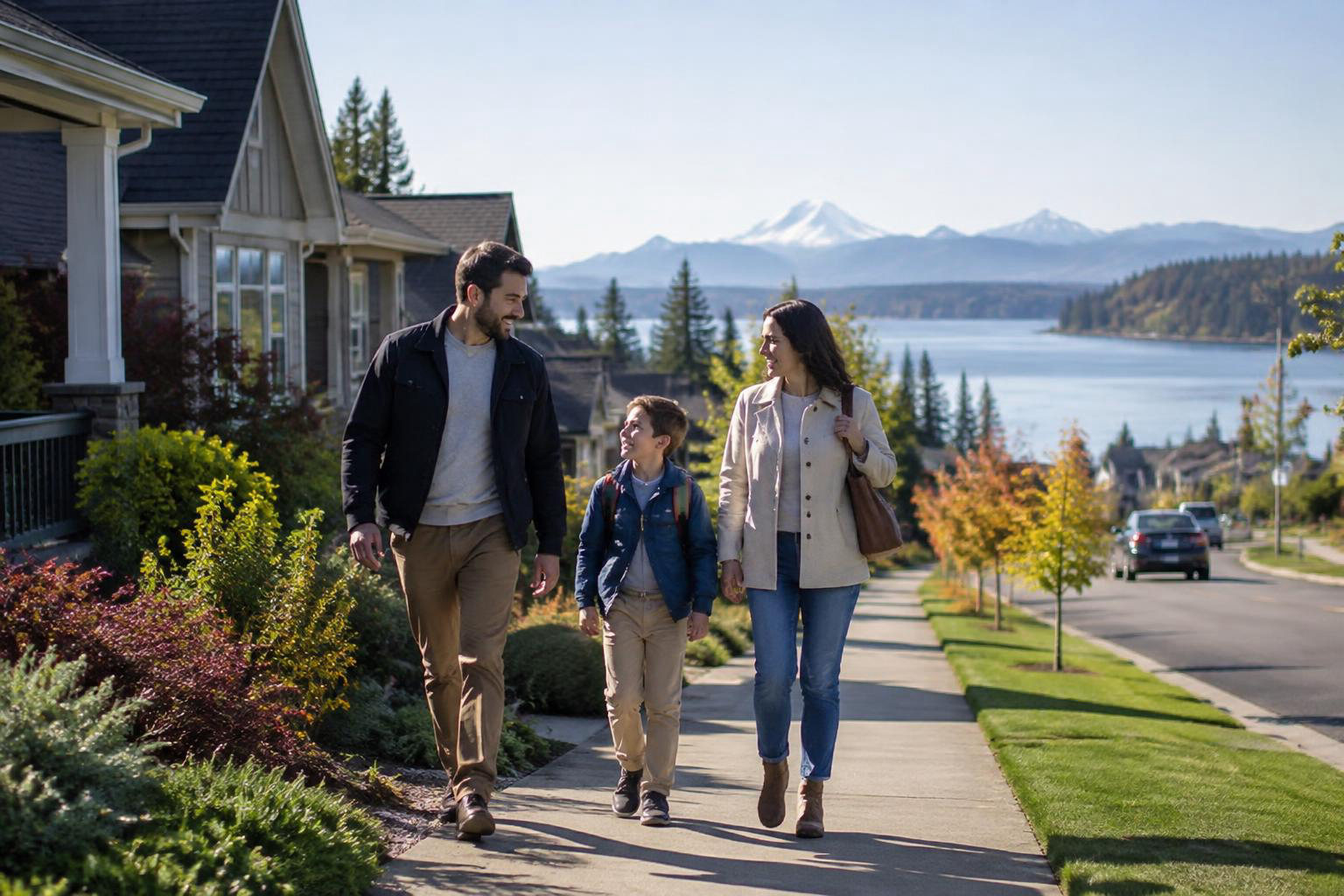 Illustrative people naturally engaged in the article's homeownership or relocation topic accompanying Olympia Schools and Commutes: A Practical Guide to Planning Your Next Move