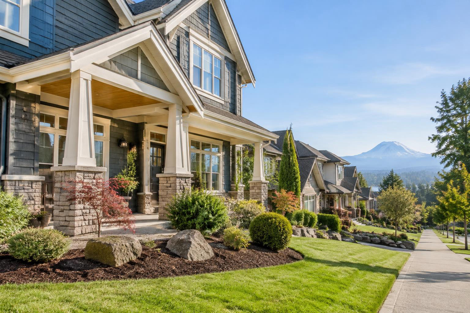 Illustrative a residential exterior or neighborhood streetscape accompanying Selling Your Pierce County Home: A Practical Plan from Preparation to Closing