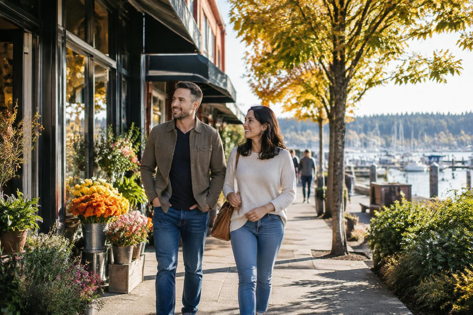 Illustrative people naturally engaged in the article's homeownership or relocation topic accompanying Walkable Living in Olympia: Finding a Home That Fits Your Downtown Routine