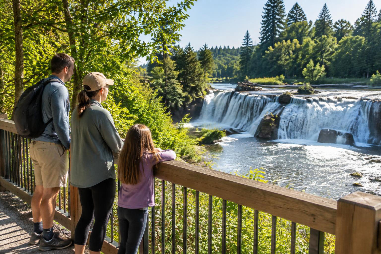 Illustrative people naturally engaged in the article's homeownership or relocation topic accompanying Weekends in Tumwater: Waterfalls, Park Days and Easy Local Exploring
