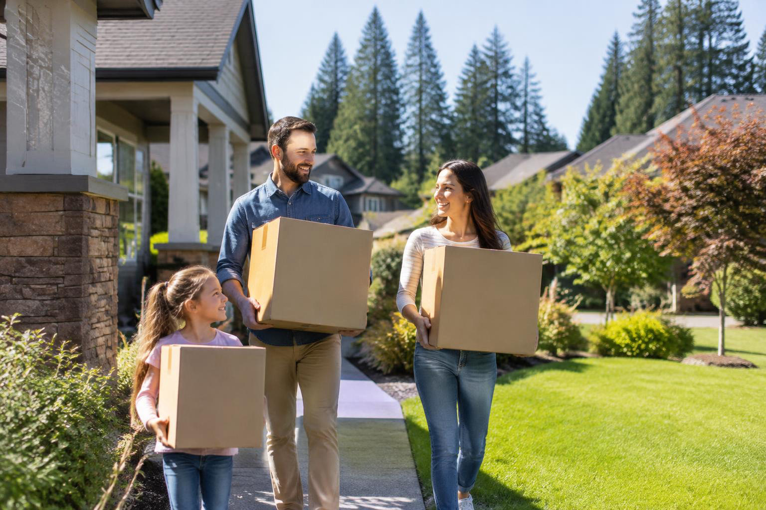 Illustrative people naturally engaged in the article's homeownership or relocation topic accompanying What Does It Cost to Live in Lacey? A Practical Guide to Your Everyday Budget