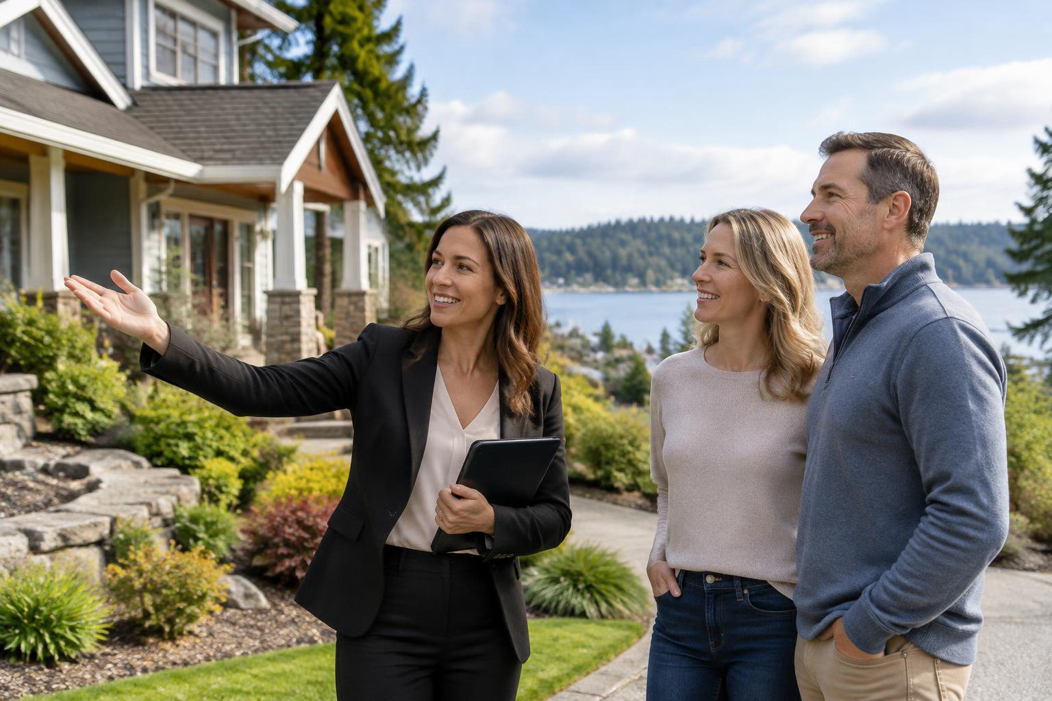 Illustrative a residential exterior or neighborhood streetscape accompanying Who Is the Best Real Estate Agent to Hire in Gig Harbor? A Practical Way to Choose