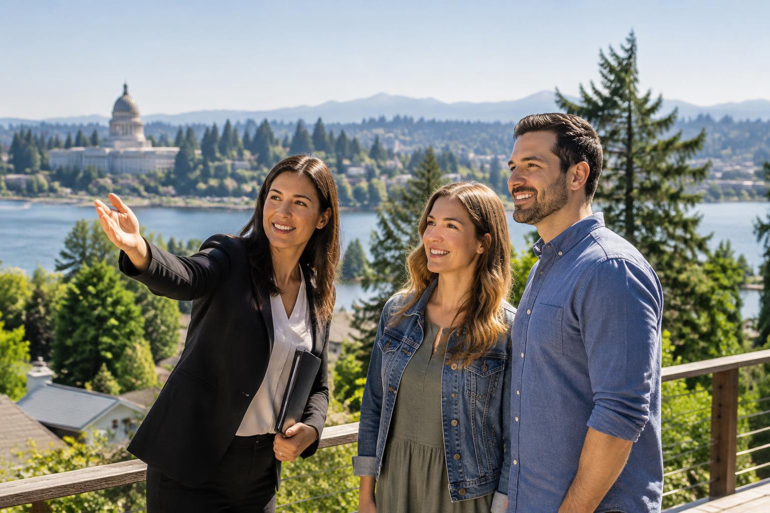 Illustrative people naturally engaged in the article's homeownership or relocation topic accompanying Who Is the Best Real Estate Agent to Hire in Olympia? A Practical Guide to Choosing