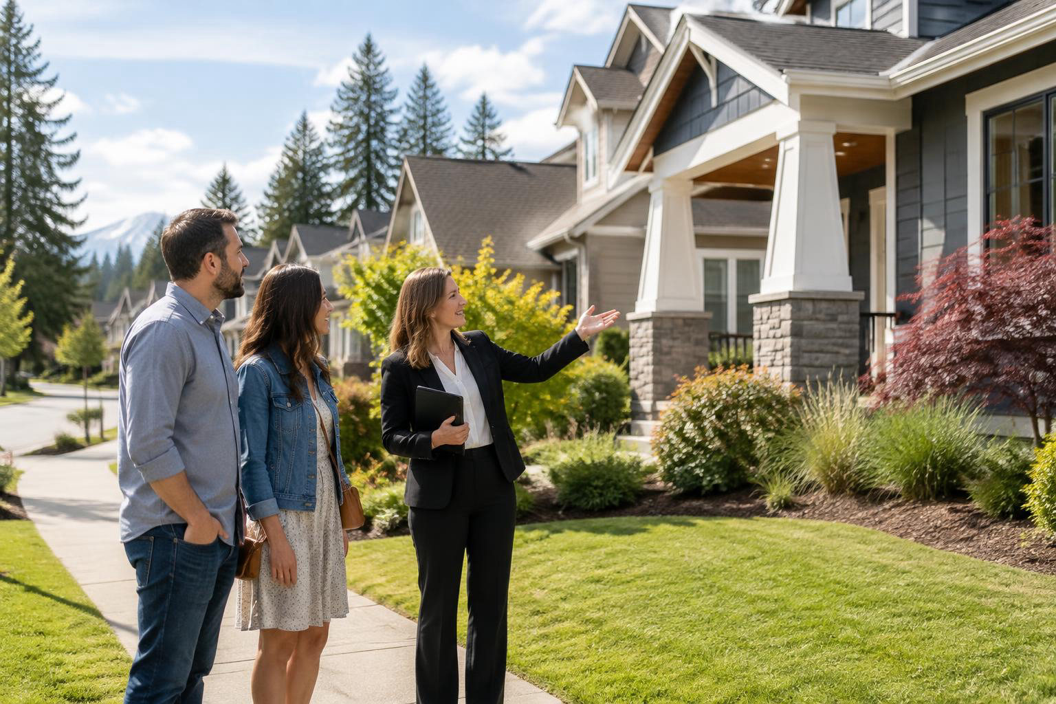 Illustrative a residential exterior or neighborhood streetscape accompanying Who Is the Best Real Estate Agent to Hire in Pierce County? A Practical Guide