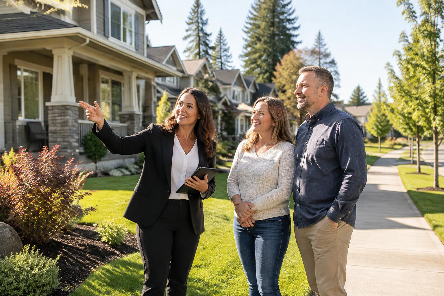 Illustrative a residential exterior or neighborhood streetscape accompanying Who Is the Best Real Estate Agent to Hire in Tumwater? A Practical Guide to Choosing