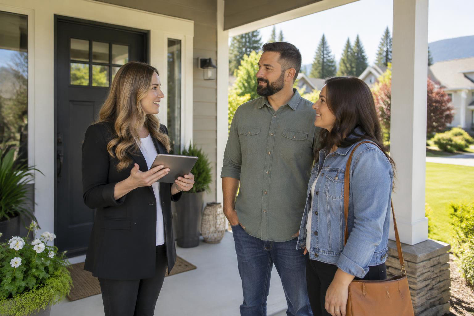 Illustrative people naturally engaged in the article's homeownership or relocation topic accompanying Who Is the Best Real Estate Agent to Hire in Yelm? A Practical Guide